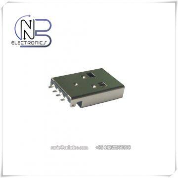 Short Solder A Type USB 2.0 Male Connector With Housing photo-3