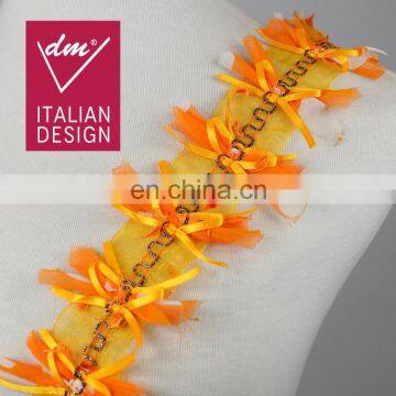 New Products Chiffon and Ribbon Bowknot Voile Trim