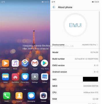 Original HUAWEI P20 Pro 6GB+64GB Netcom Edition (bright Black) Smartphone By FedEx photo-3