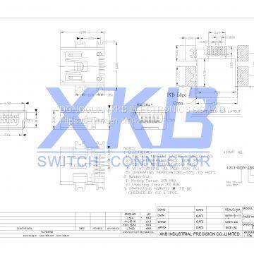 Manufacture XKB Brand Heavy Plate Mini 5P Female photo-2