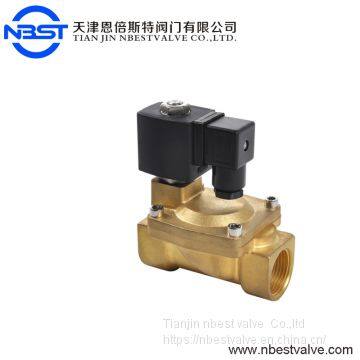 DN50 NPT Thread Solenoid Valve Brass Pilot Operated Diaphragm