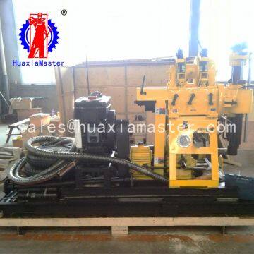 Supply trailer type water well drilling machine high power wheel type household well digger easy to walk drilling rig