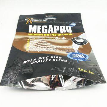 Custom-made Free-standing Pure Aluminum Composite Protein Powder Food Packaging Zipper Bag Delicious Hershey's Milk Chocolate photo-4