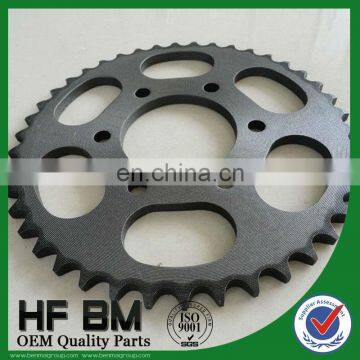 1045 Steel Bajaj Gear Galvanized Motorcycle Transmission Parts, Motor Bike Pinions 42T China Manufactory