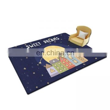 Household modern living room kids play flannel carpet rug mat