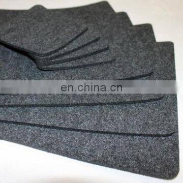 GREY Placemats and coaster Simple Shape Rectangle Felt Table Mats Set of 12 pieces