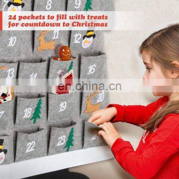 China Factory Promotion Crafts Felt Christmas Advent Calendar photo-5
