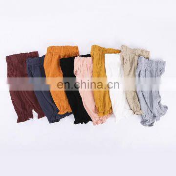 Soft Cotton Liene Baby Infant Harem Pants Toddler Boys Girls Summer Children Clothes Kids Long Pants Boys Leggings Rush Sale