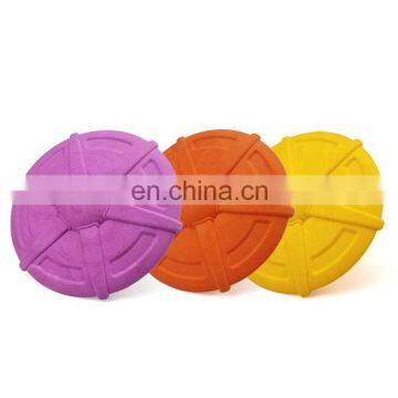 Flying discs multicolor  option cute dog chew toy TPR foam material interactive toy