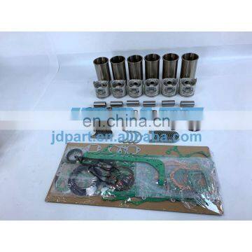 6D15 Rebuild Kit With Engine Bearings Cylinder Liner Piston Rings Full Gasket Kit For Mitsubishi