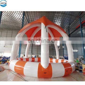 Custom inflatable swimming pool with tent cover for sale