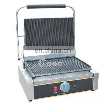 Commercial Sandwich Panini Press Grill Full Grooved Plate Electric Contact Grill Commercial Panini Press photo-3