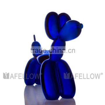 sparkling air balloon chorme dog mannequins