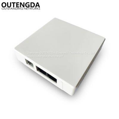 1200Mbps Full Gigabit Embedded Wireless Panel router in wall access point with two lan RJ45 and RJ11 phone port for smart hotel