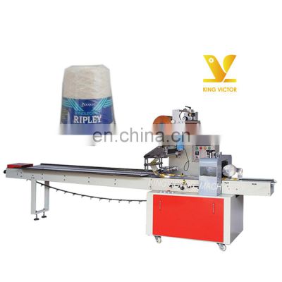 automatic horizontal yarn cone packing packaging machine price