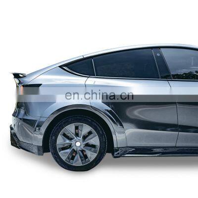 For Model Y Spoiler Carbon Fiber Rear Trunk Spoiler for Tesla Model Y no Need Drill Hole photo-5