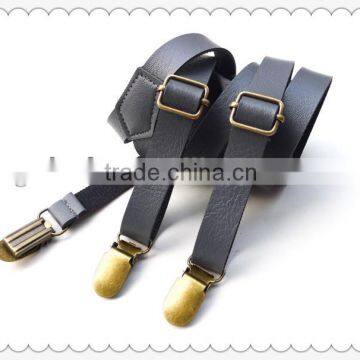 Hot sale high quality leather Men's suspender