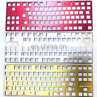 Anodizing Custom 61 78 104 Keys Carrying Mechanical Cnc Gaming Plastic Custom 65% 6061 6063 Aluminum Keyboard Case