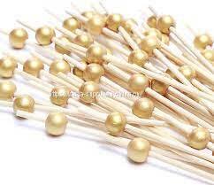 Wooden Cocktail Picks fancy 100 pack appetizer toothpicks cocktail skewers