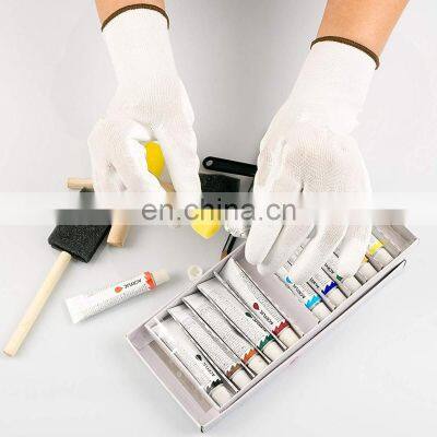 Lightweight Seamless Gloves General Purpose PU Coated Work Gloves Polyurethane Palm Dipped Anti-static Glove For Paint Line