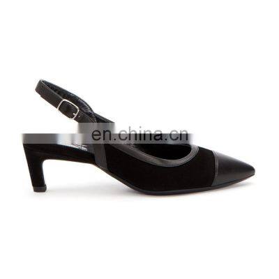 Ladies beautiful low price and high quality design low heel sandals shoes