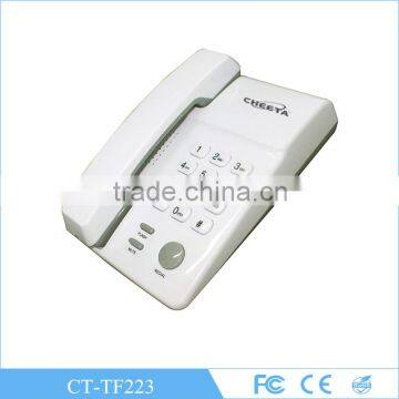 Black or White Telephone Basic Hotel Phones With Fashionable Deisgn For Hotel