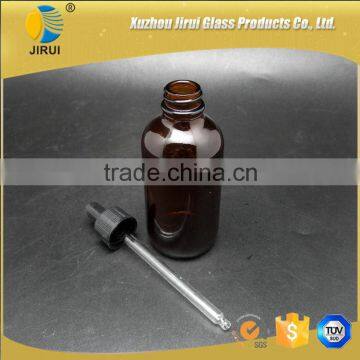 60ml Amber Essential Oil Glass Bottle Boston Round Dropper Bottle photo-4