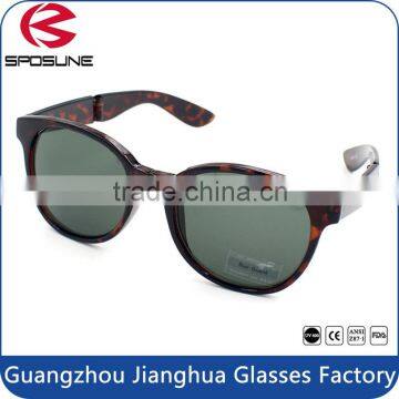 Hot Wholesale Circle Popular Black Frame Color Foldable Aviator Sunglasses New Model Unisex Sun Glasses