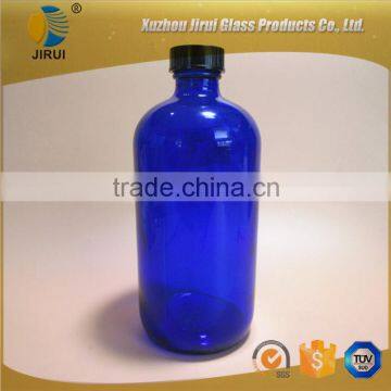 16oz Blue Boston Glass Bottle photo-2