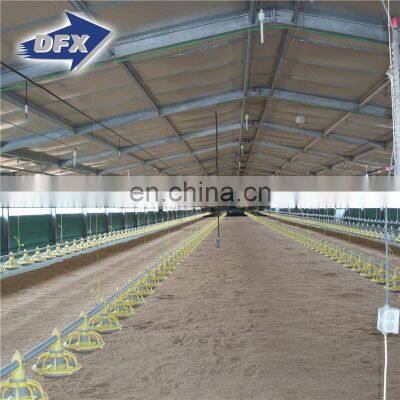 Low cost prefab steel structure chicken poultry hen coop houses ark run for Algeria