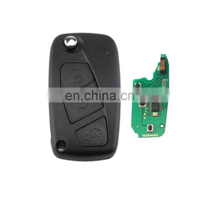 Flip Folding 3 Buttons Remote Smart Car Key 433Mhz ID46 Chip For Fiat Punto Ducato Stilo Panda