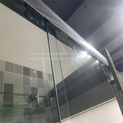 Classical framed heavy-duty bypass sliding shower door