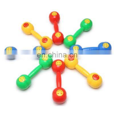 Toy Children's Dumbbell Hand Shaker Toy Plastic Fitness Barbell Kid Rattles Dumbbell Kid Hand Dumbbells Household
