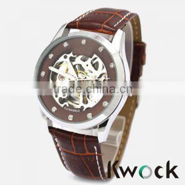 Cheap price with high quality & good design men's leather wrist watch