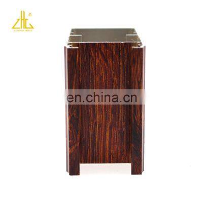 Wooden texture decorative 15mm aluminium pipe hanging ceiling rectangular aluminum tube 200mm with wood colour or any color