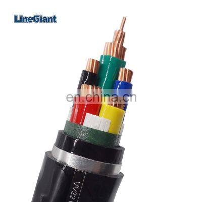 4 Core 70mm 95mm 120mm 0.6 /1KV Copper PVC Insulation with Shealthed Armoured Underground Power Cable