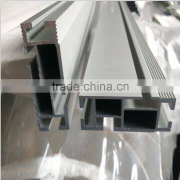 Glossy Sliver White Anodized Solar Mounting Aluminum Profile