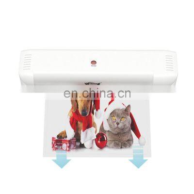 80-100mic small thermal laminator machine fellowes passport hot laminating machine laminadora