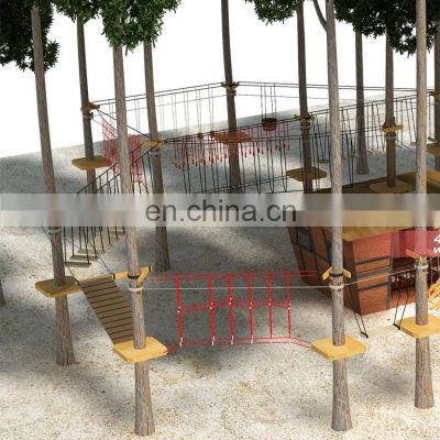 Adventure Outdoor Playground Jungle Wooden Theme Jungle Gym Playground