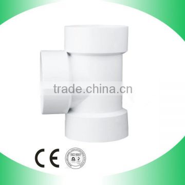 ASTM D2665 PVC drainage waste tee pipe fitting