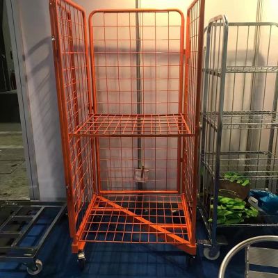 wire mesh cage storage with castors