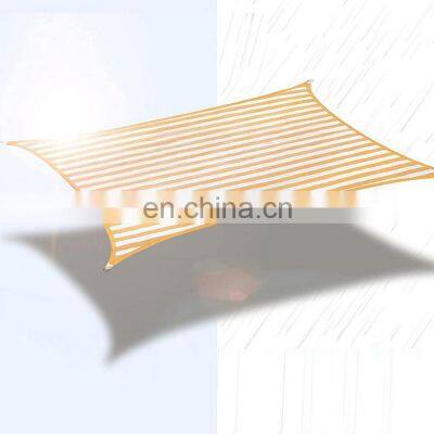 Wholesale Waterproof Striped Rectangle 4*6 180gsm Agricultural Sun Shade Sail Net UV Protection Awnings Outdoor