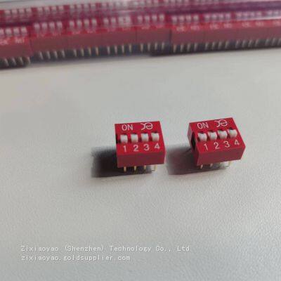 Taiwanese KE/YE Toggle Switch DSWB04LHGET DIP4 Bit Plug-in 4-bit Toggle Switch Coding Switch photo-3