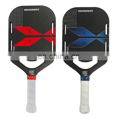 2023 New Pickleball Paddle Thermoformed T700 3K Carbon Visible 16mm Thickness Rough Textured Skin Special Air Dynamic Throat US