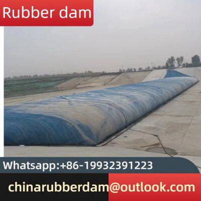 Supply from the inflatable dam factory for the gas shield dam, single flow reducing river rubber dam, and inflatable water retaining dam