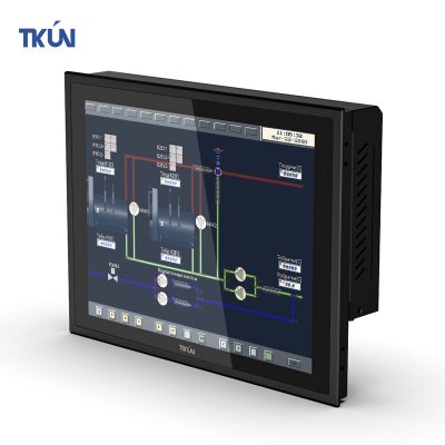 TKUN query all-in-one control computer 12 inch embedded industrial tablet computer with RS232 LAN