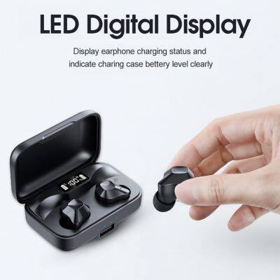 S15 Ture Wireless Headsets 5.0 TWS Earbuds LED Display Earphones With Microphone For Phone photo-3