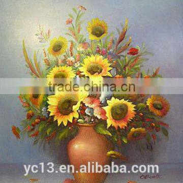 100%Handmade Decoration Flower Oil Painting On Canvas,still life flower