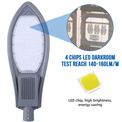 High Lumen Ip65 Waterproof Outdoor StreetLight Die-Casting Aluminum 30w 50w 60w 100w 150w 200w Led Street Light photo-3