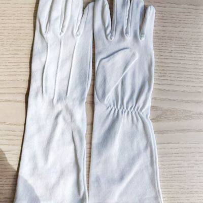 White Cotton Santa Clause Cotton Gloves Extra Long Santa Gloves